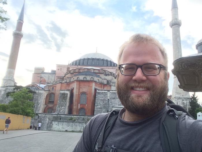 outside the Hagia Sophia in İstanbul in June of 2015