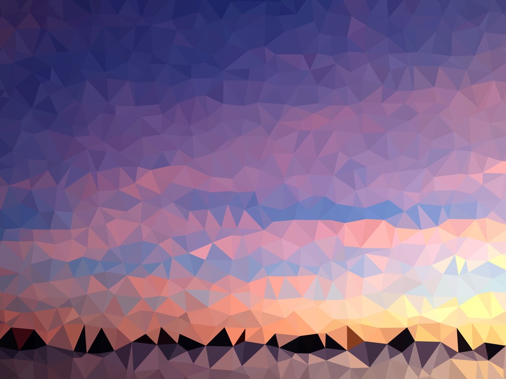 polygonal representation of “sunrise”